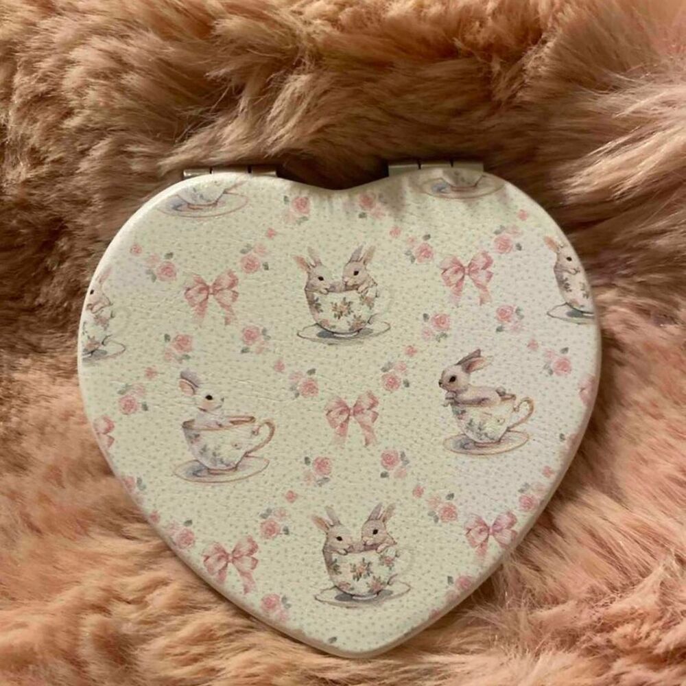 whimsical coquette pocket mirror 🐇🎀